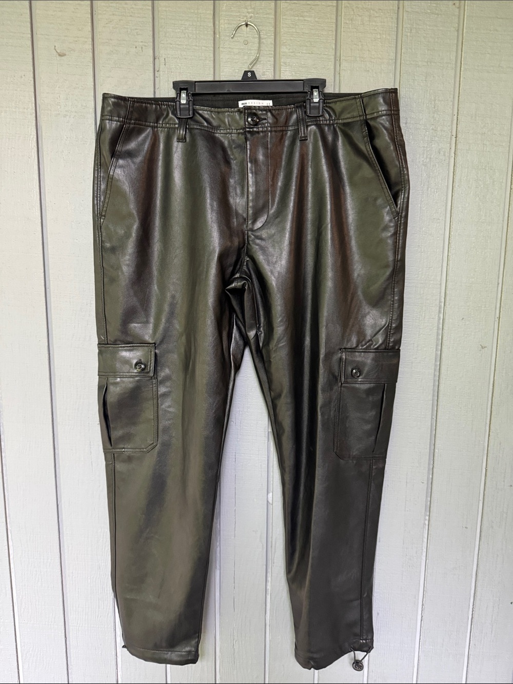 ASOS Faux Leather Black Pant 38